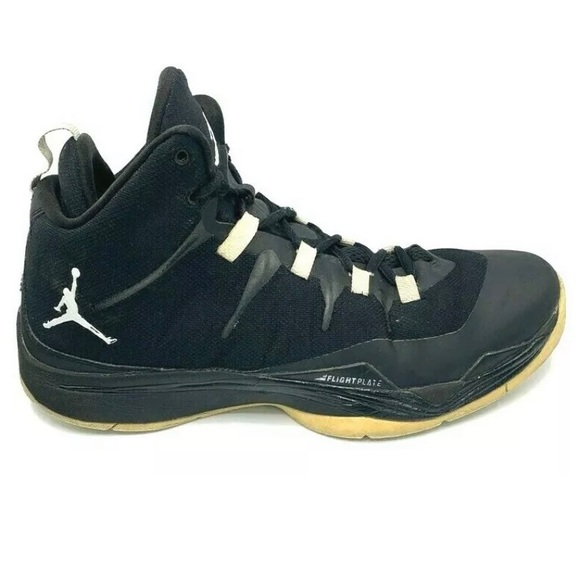 Nike Jordan Flightplate Black Basketball Trainers - Picture 7 of 12